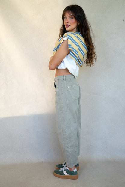 Stone High Waist Barrels