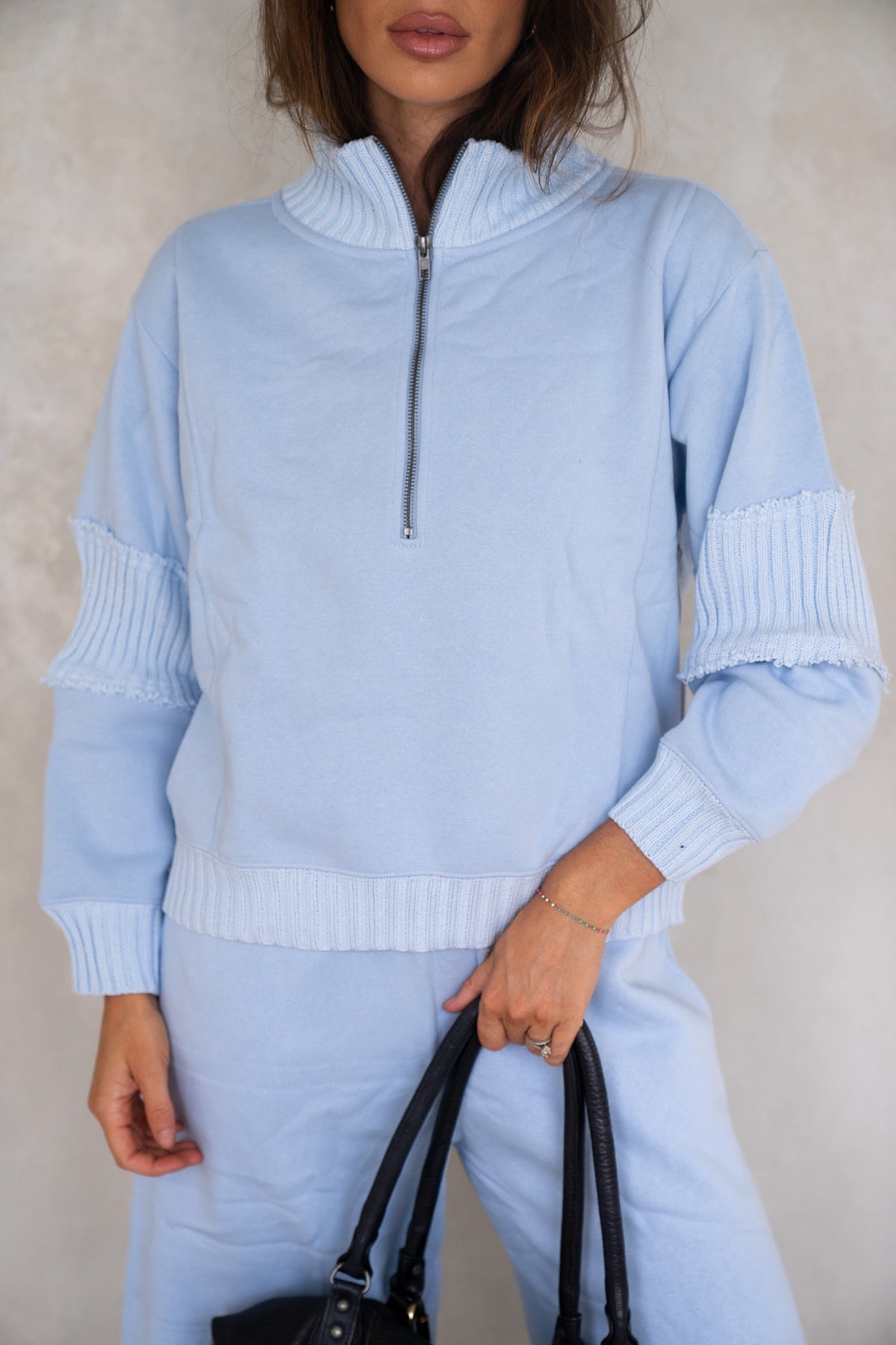 Lake Blue Fleece Quarter Zip