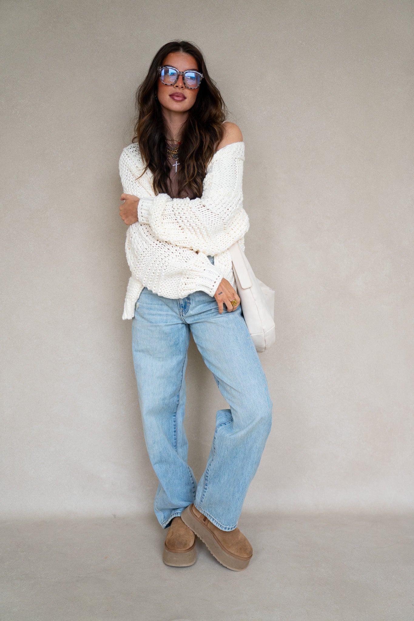 Chunky Knit Cardi (Multiple Colors)