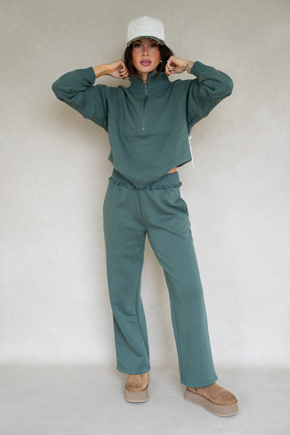 Olive Fleece Set