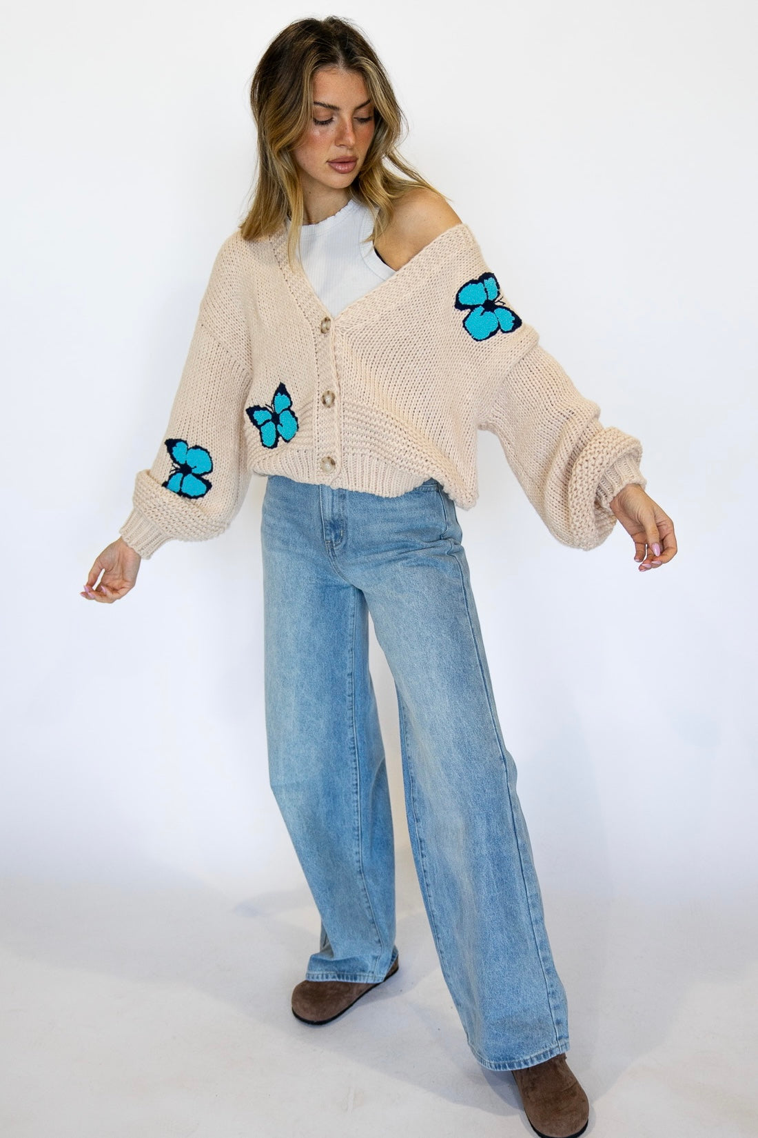 Butterfly Open Knit Sweater