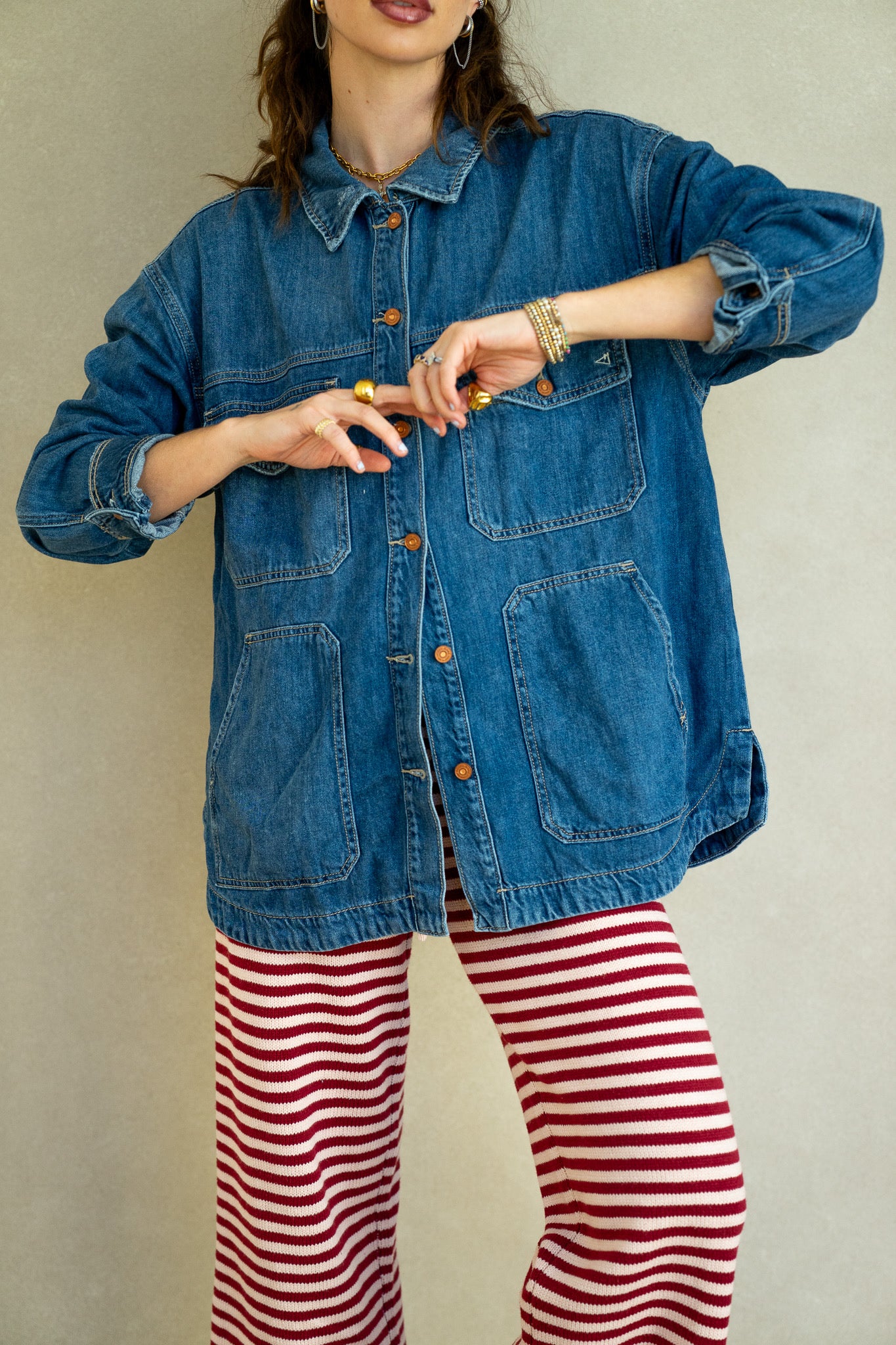 Oversized Denim Shacket