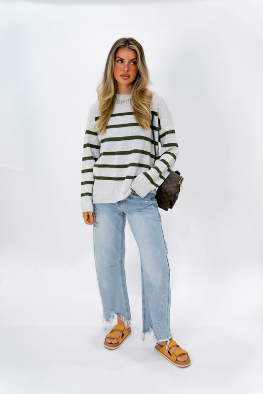 Spotted Stripe Pullover