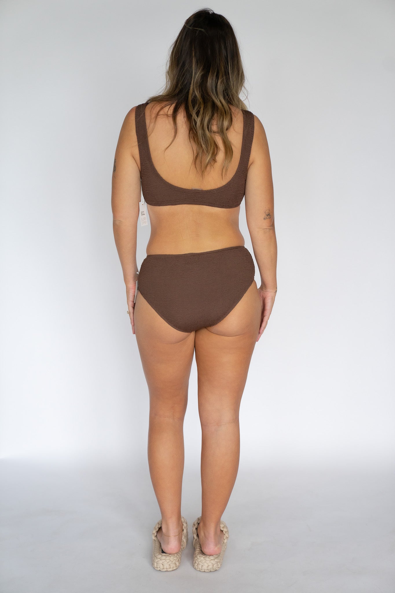 Cocoa Crinkle Bikini Set