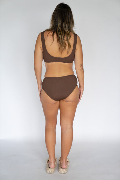 Cocoa Crinkle Bikini Set
