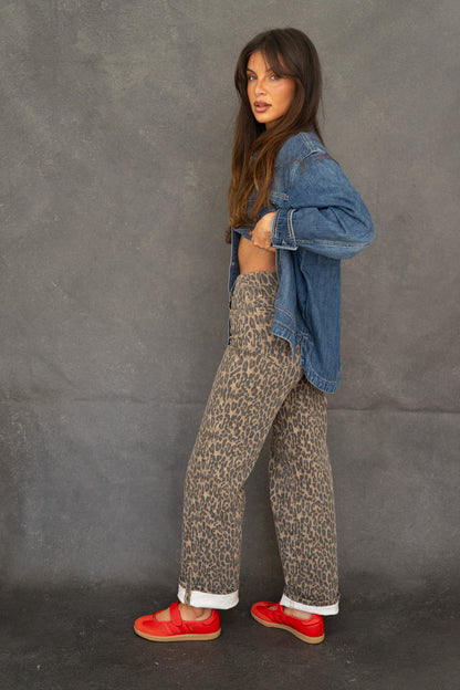 Ella Cheetah Jeans