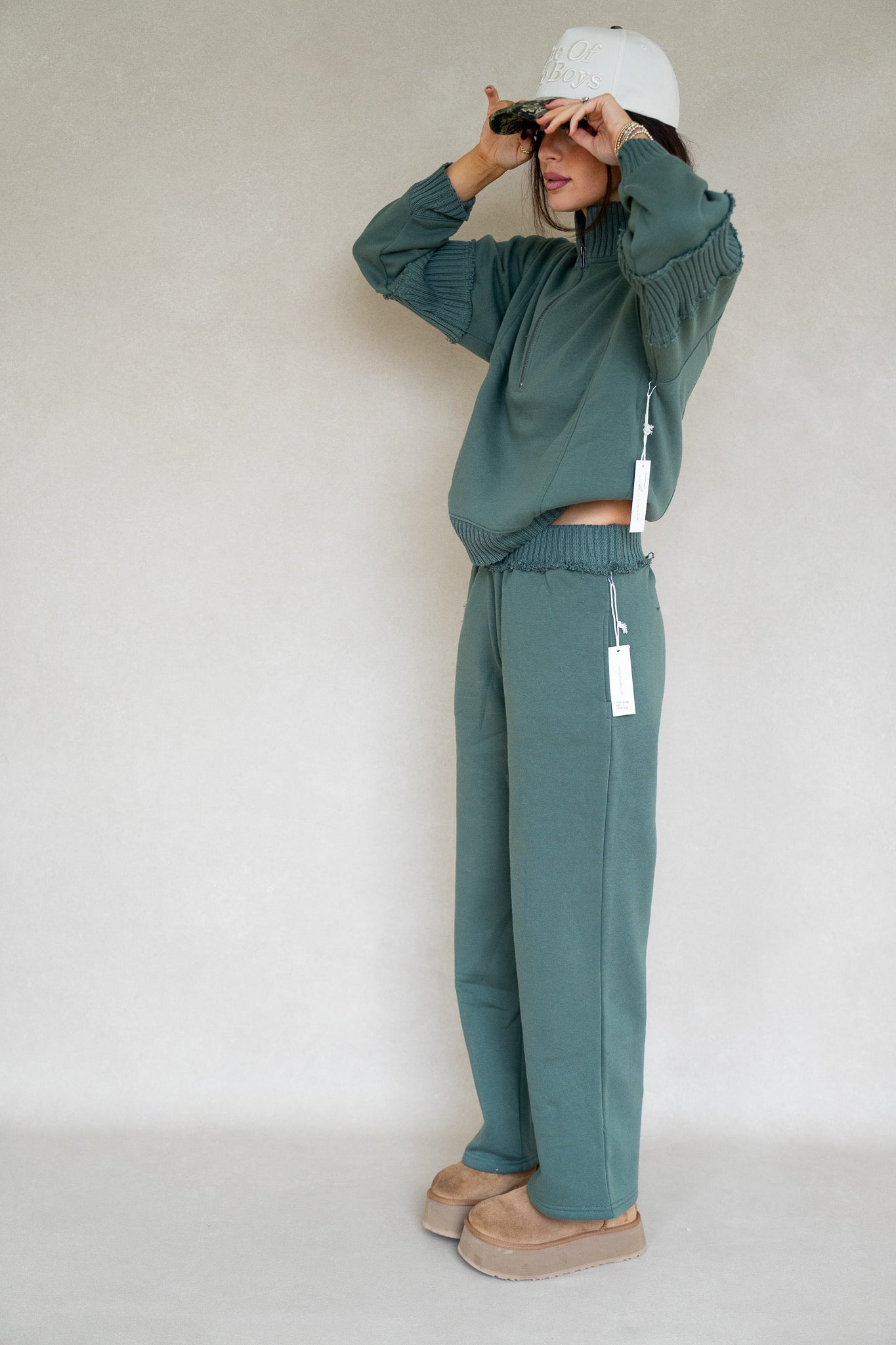 Olive Fleece Set