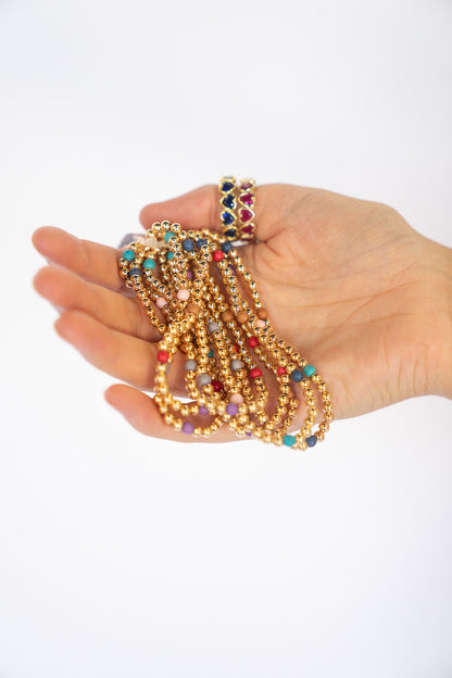 Multicolor Bracelet Stack