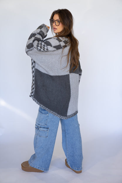 Ellie Knit Cardigan - Charcoal