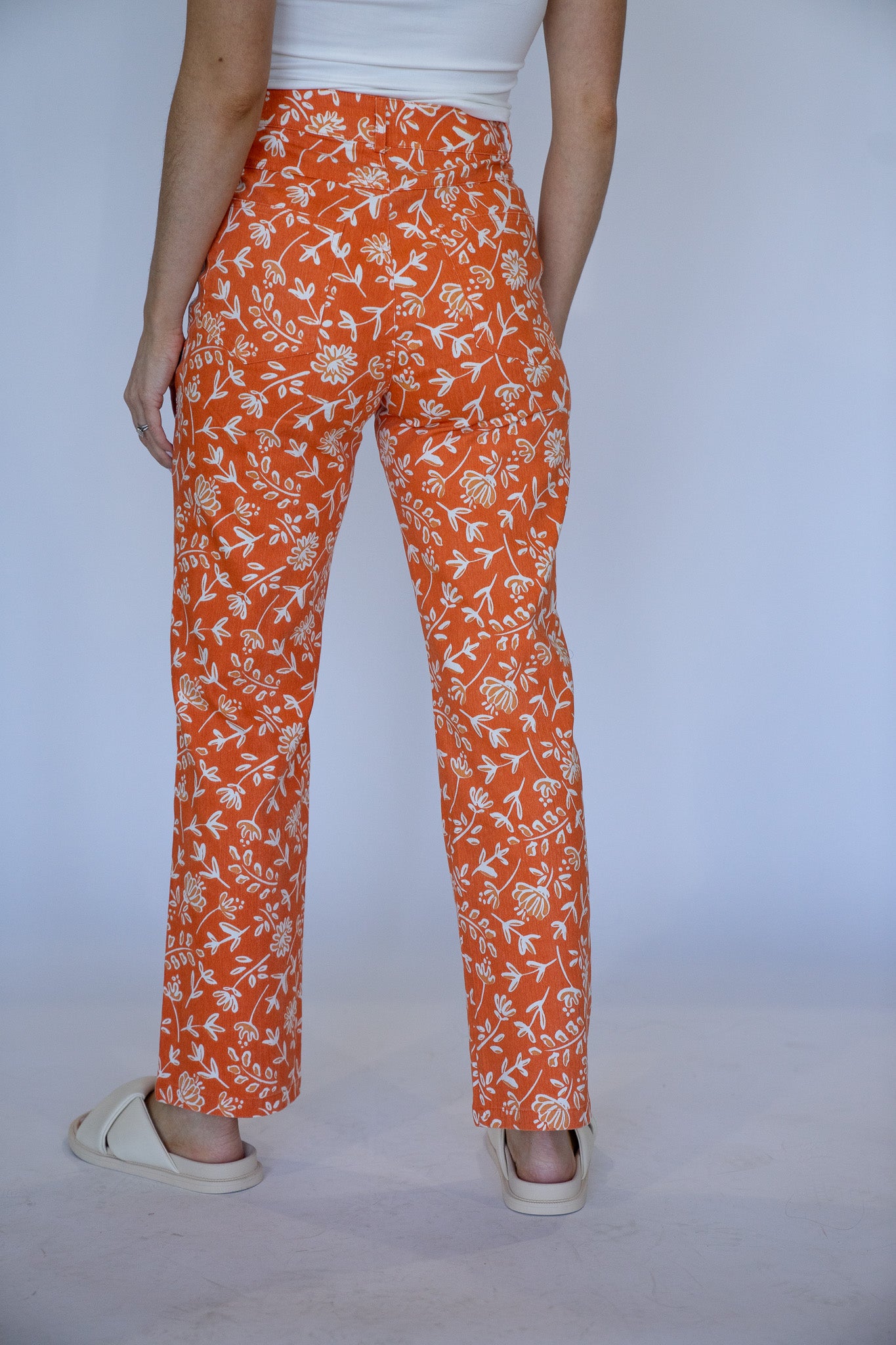 Floral High Waist Pants