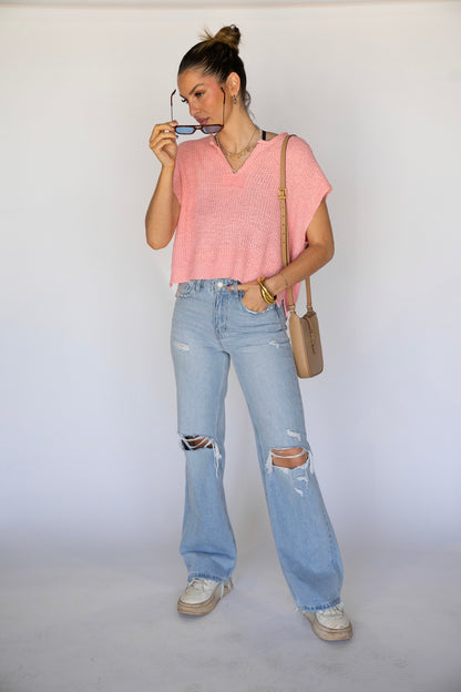 Patchwork Knit Top (Multiple Colors)