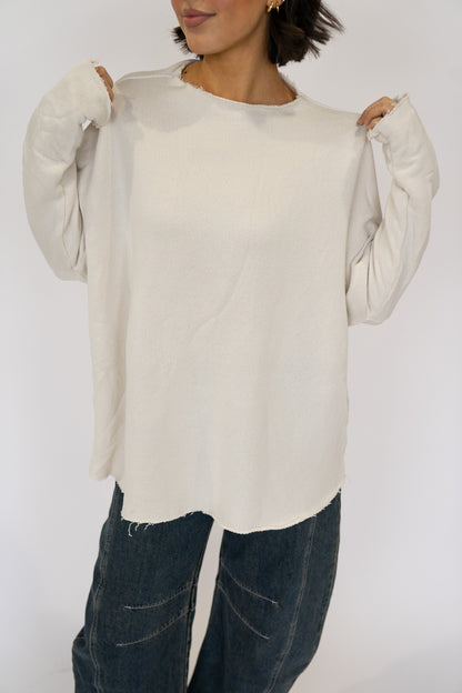 Henley Raw Edge Longsleeve