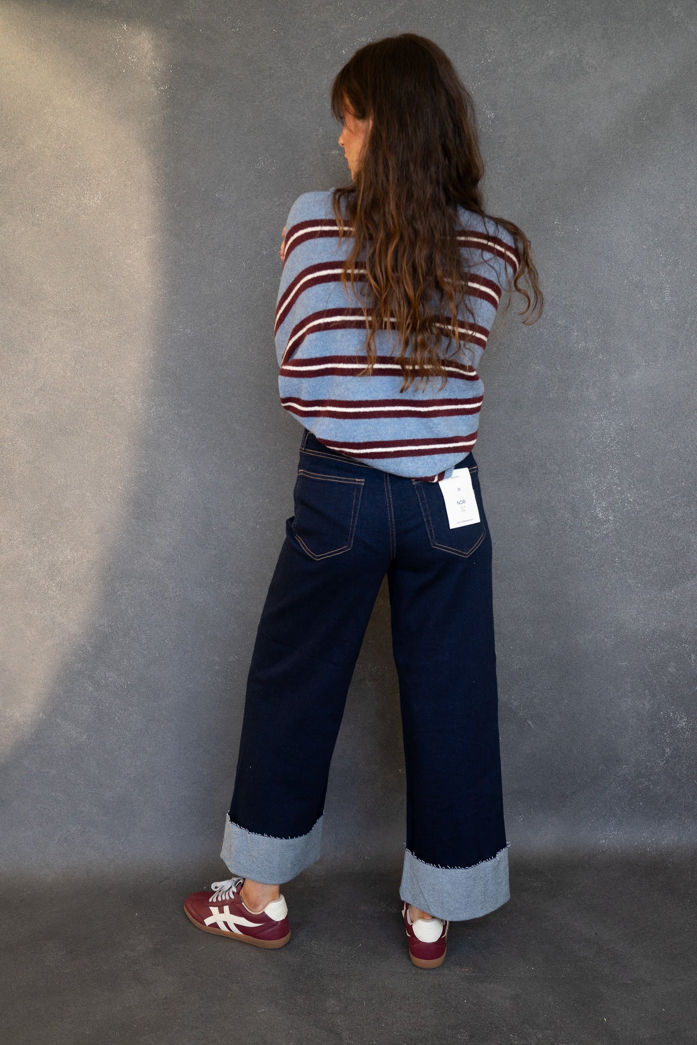 Rise Cuff Jeans