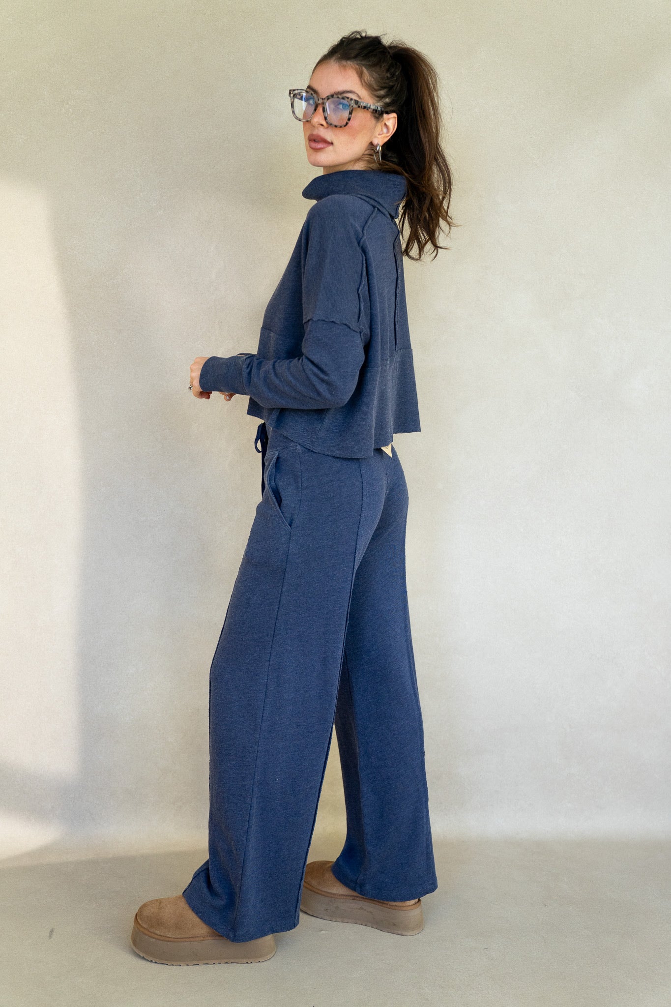 Terry Ribbed Turtleneck (Multiple Colors)