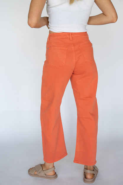 Sandy Mid Rise Barrel Jeans (Multiple Colors)