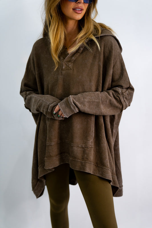 Her Cozy Poncho (Multiple Colors)