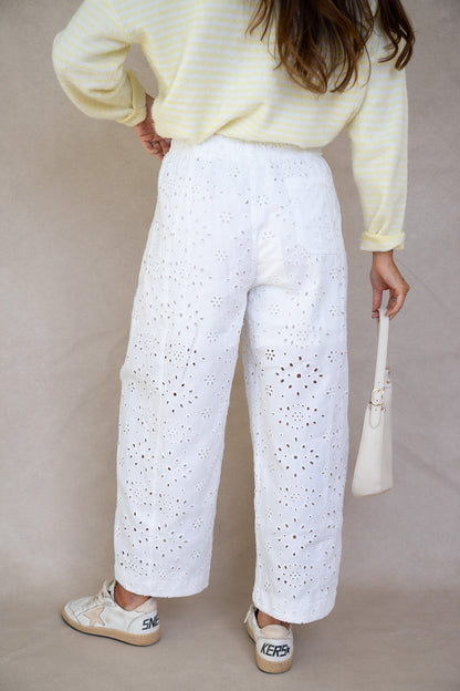 Spring Eyelet Pants