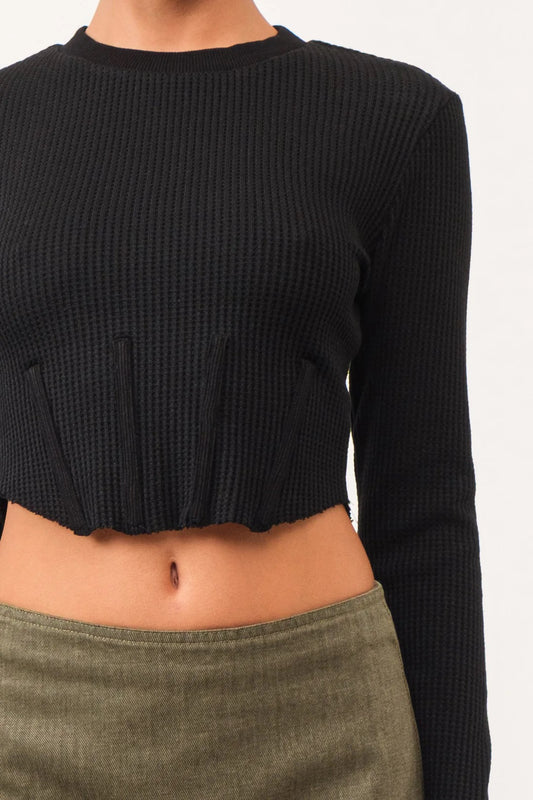 Lauren Longsleeve Crop (Multiple Colors)
