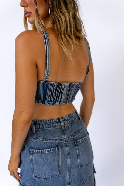 Tia Denim Corset