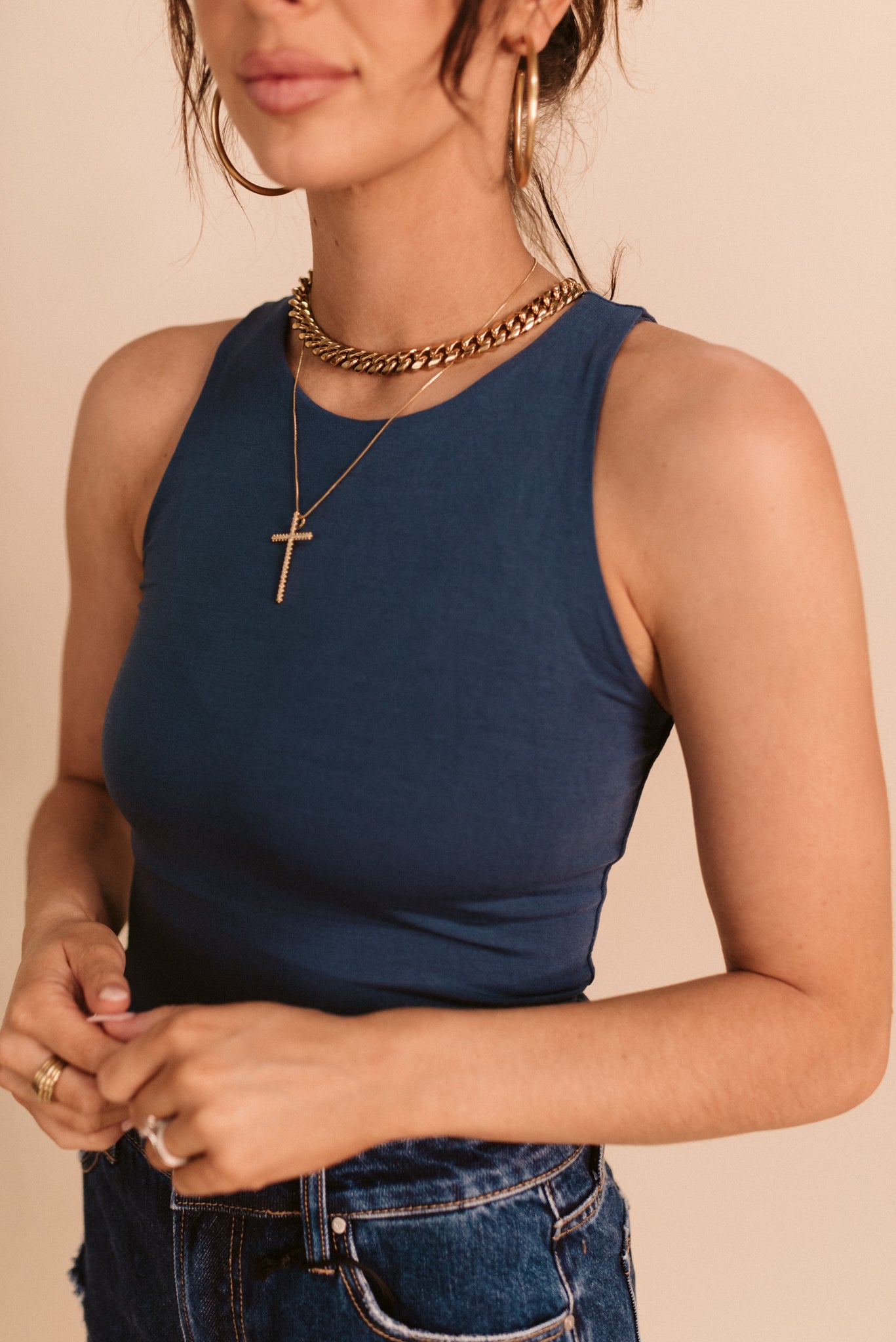 Brinley High Neck Tank (Multiple Colors)