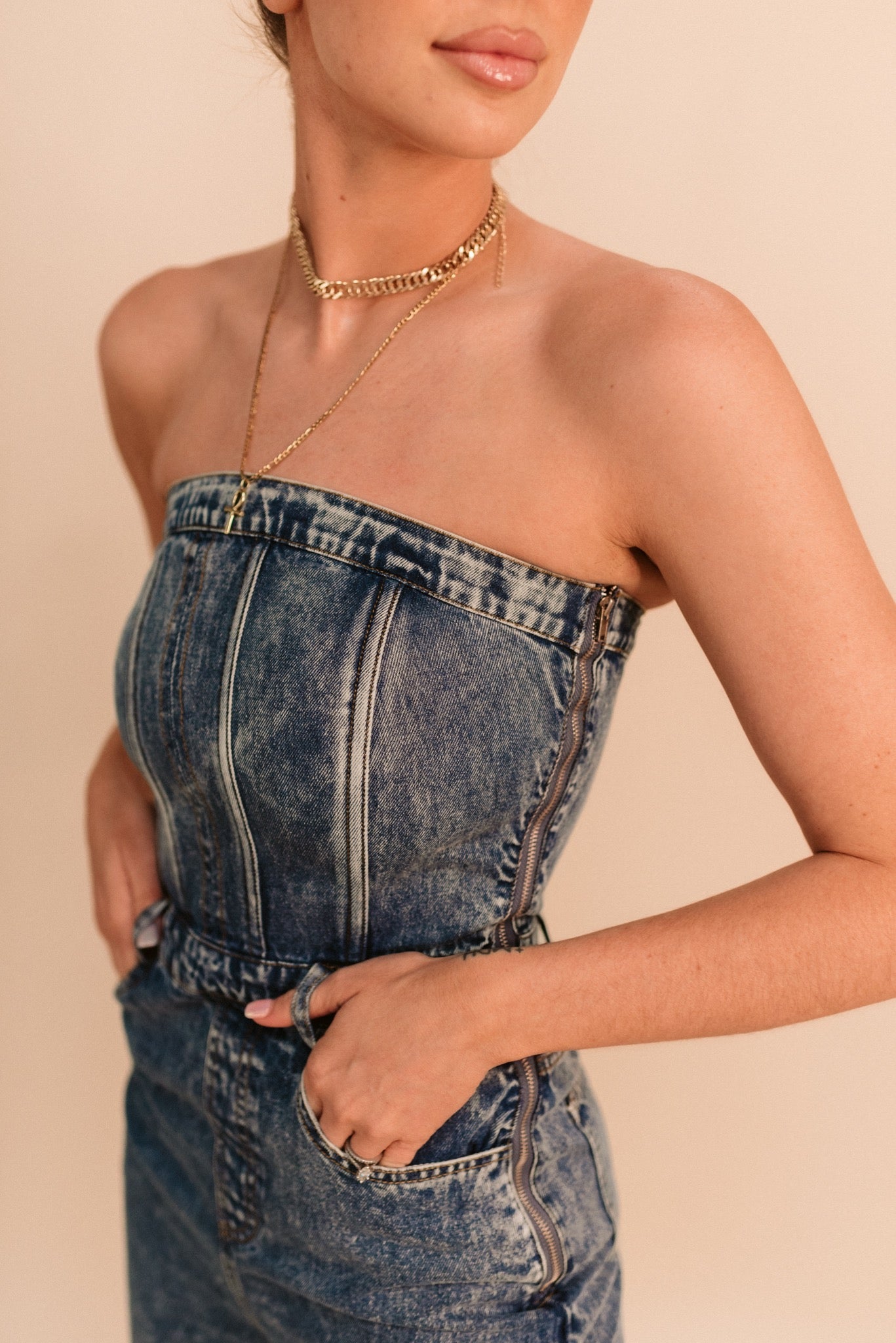 Colleen Denim Jumpsuit