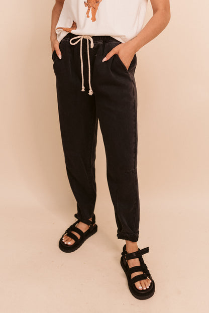 Black Drawstring Pants