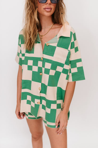 Chloe Button Up - Green