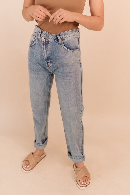 Overlap High Rise Denim