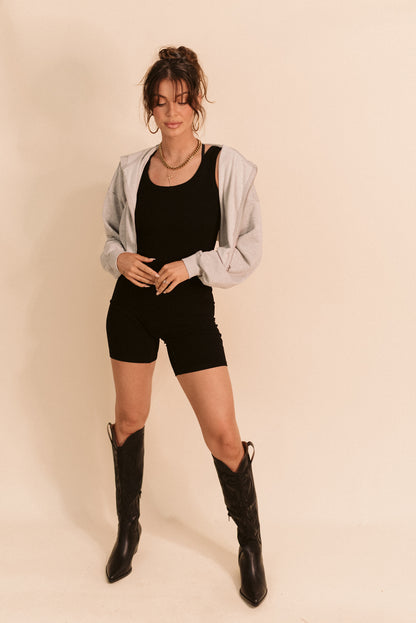Ribbed Knit Romper (Multiple Colors)