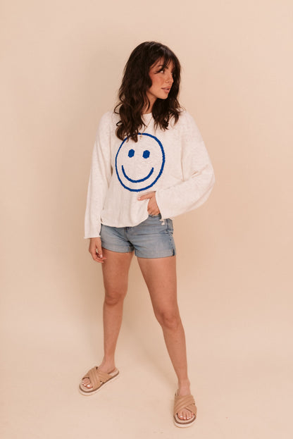 Smiley Long Sleeve Sweater
