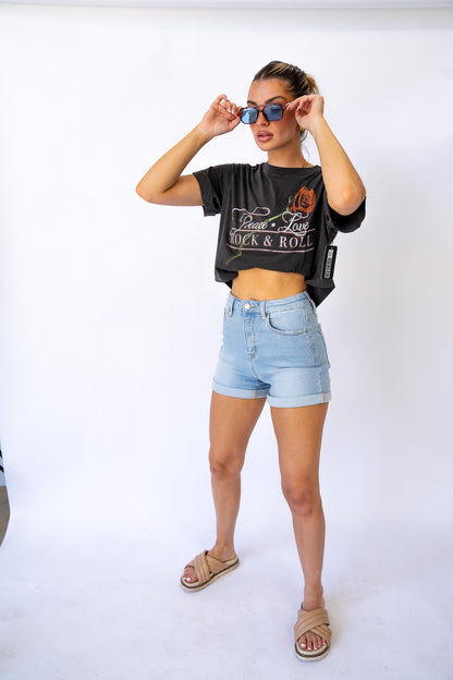 Peace Love Rock & Roll Graphic