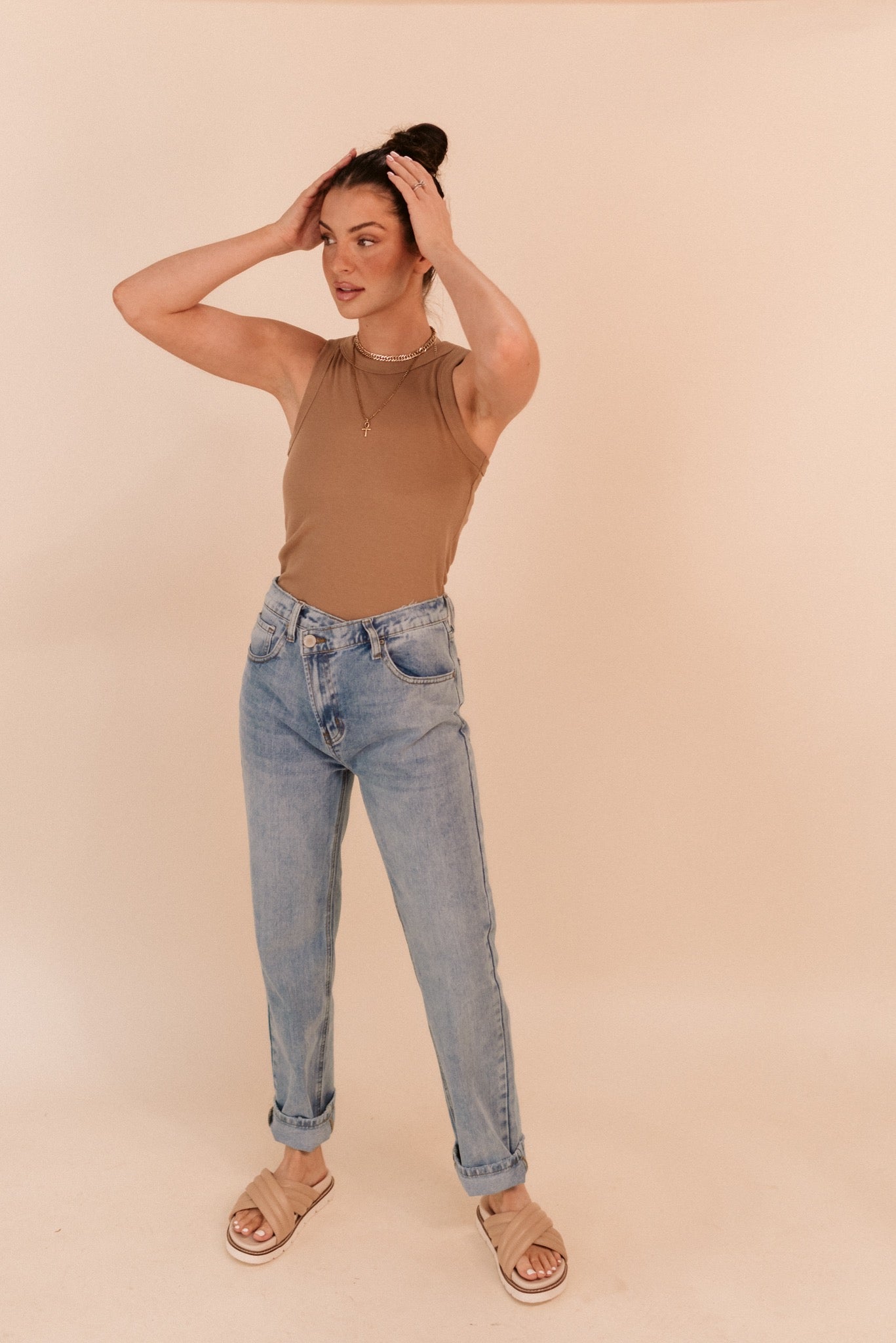 Overlap High Rise Denim