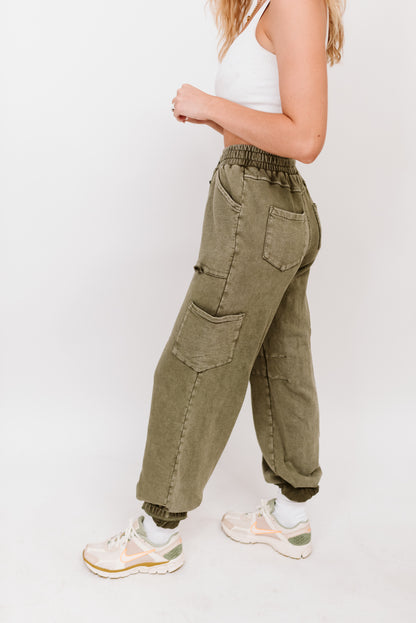 Washed Terry Cargos (Multiple Colors)