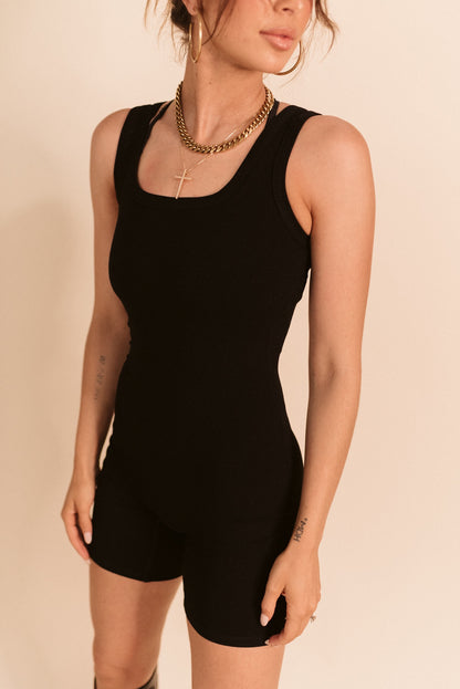 Ribbed Knit Romper (Multiple Colors)