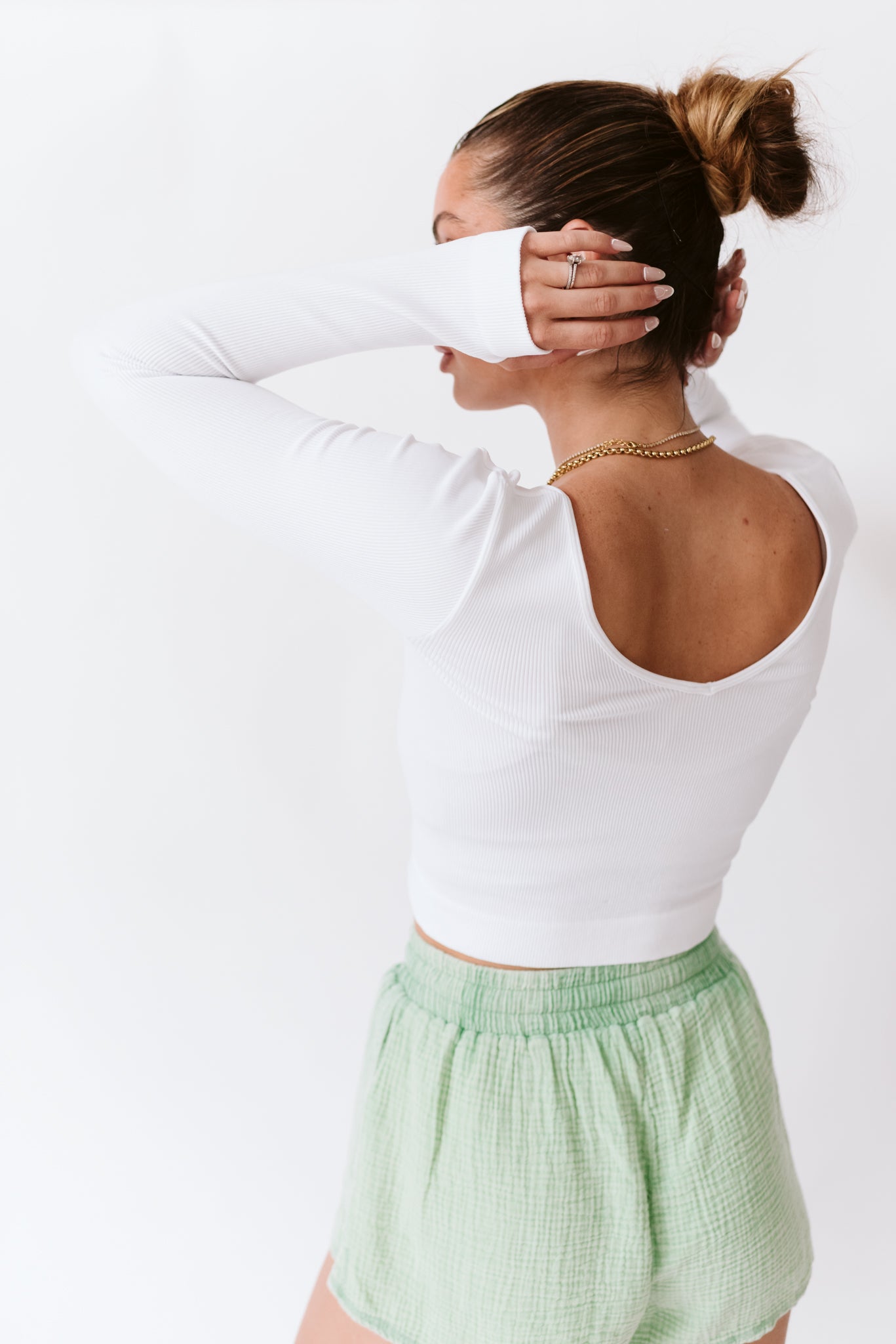 Double V Neck Top (Multiple Colors)
