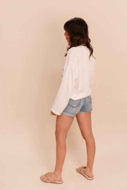 Smiley Long Sleeve Sweater