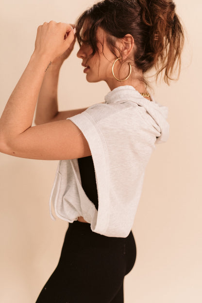 Hooded Sleeveless Pullover