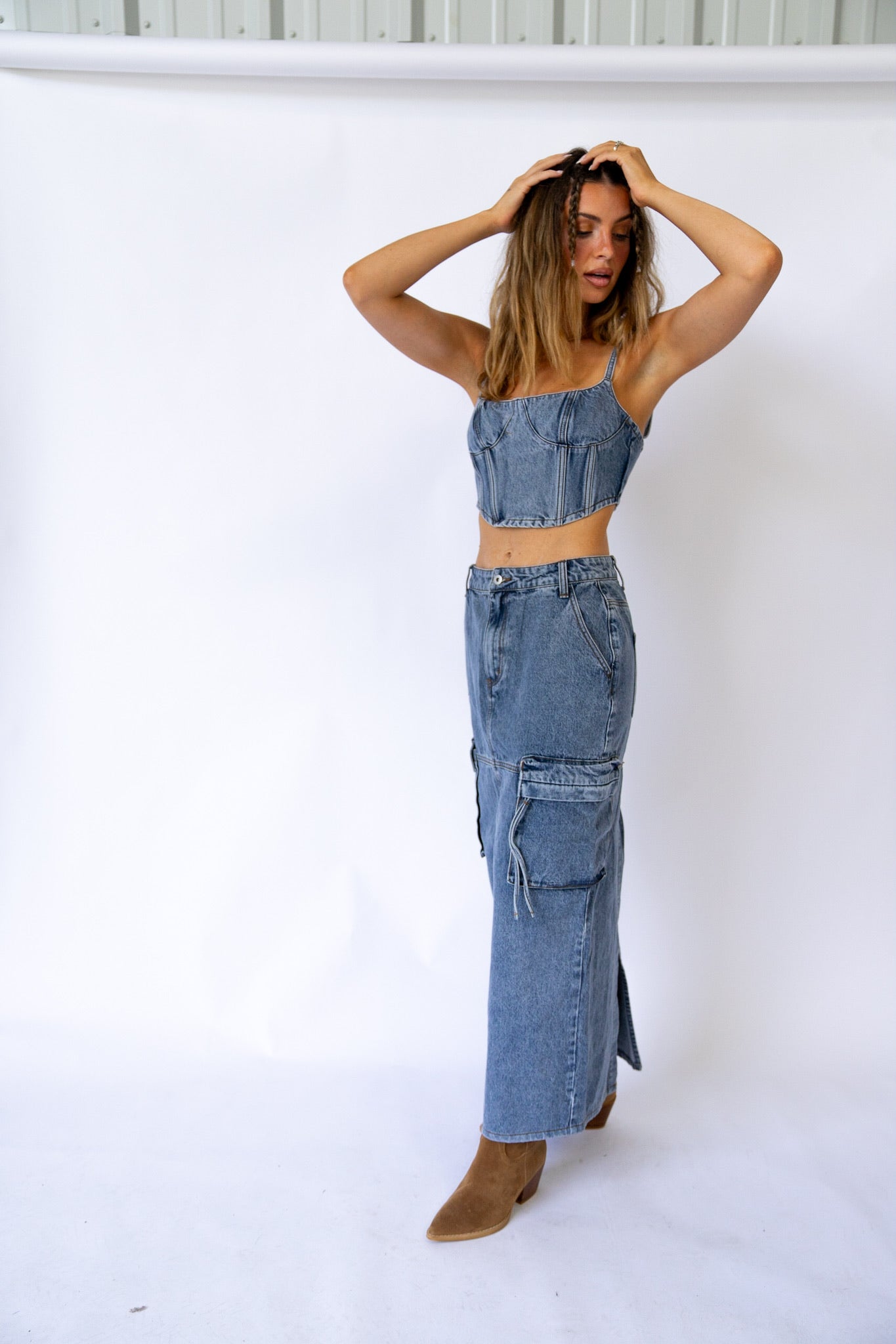 Tia Denim Corset