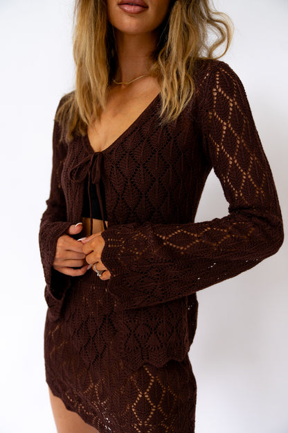 Diana Crochet Knit Top