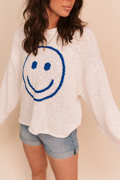 Smiley Long Sleeve Sweater