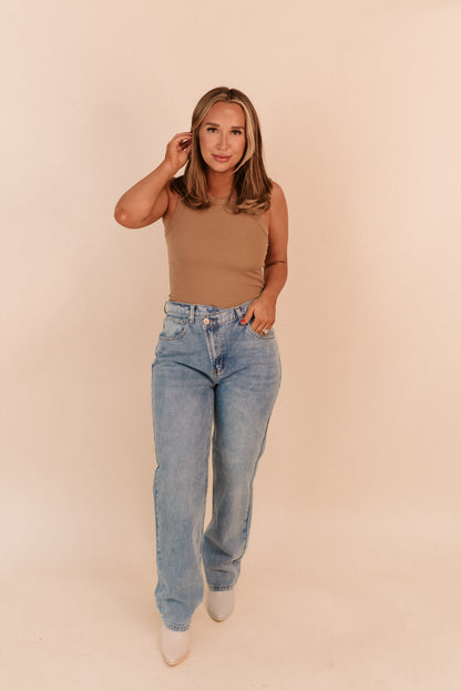 Overlap High Rise Denim