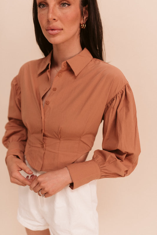 Corset Button Down (Multiple Colors)