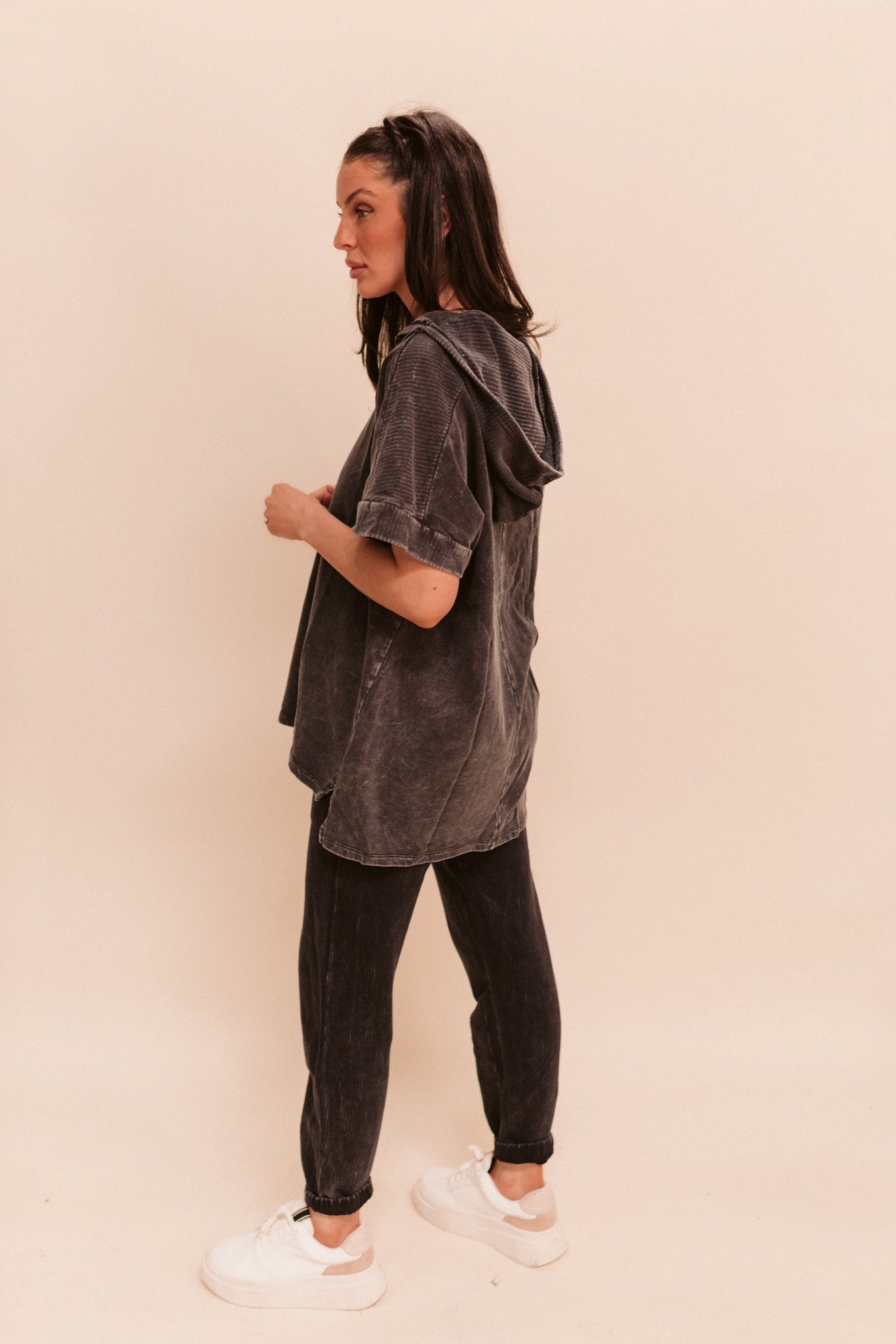 Oversized Hooded Top