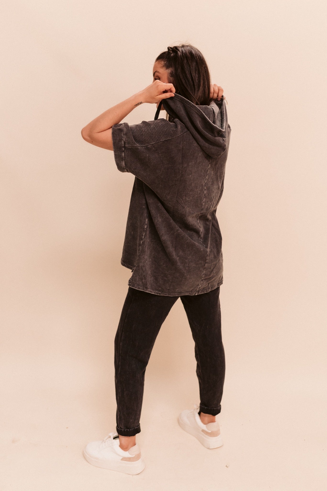 Oversized Hooded Top