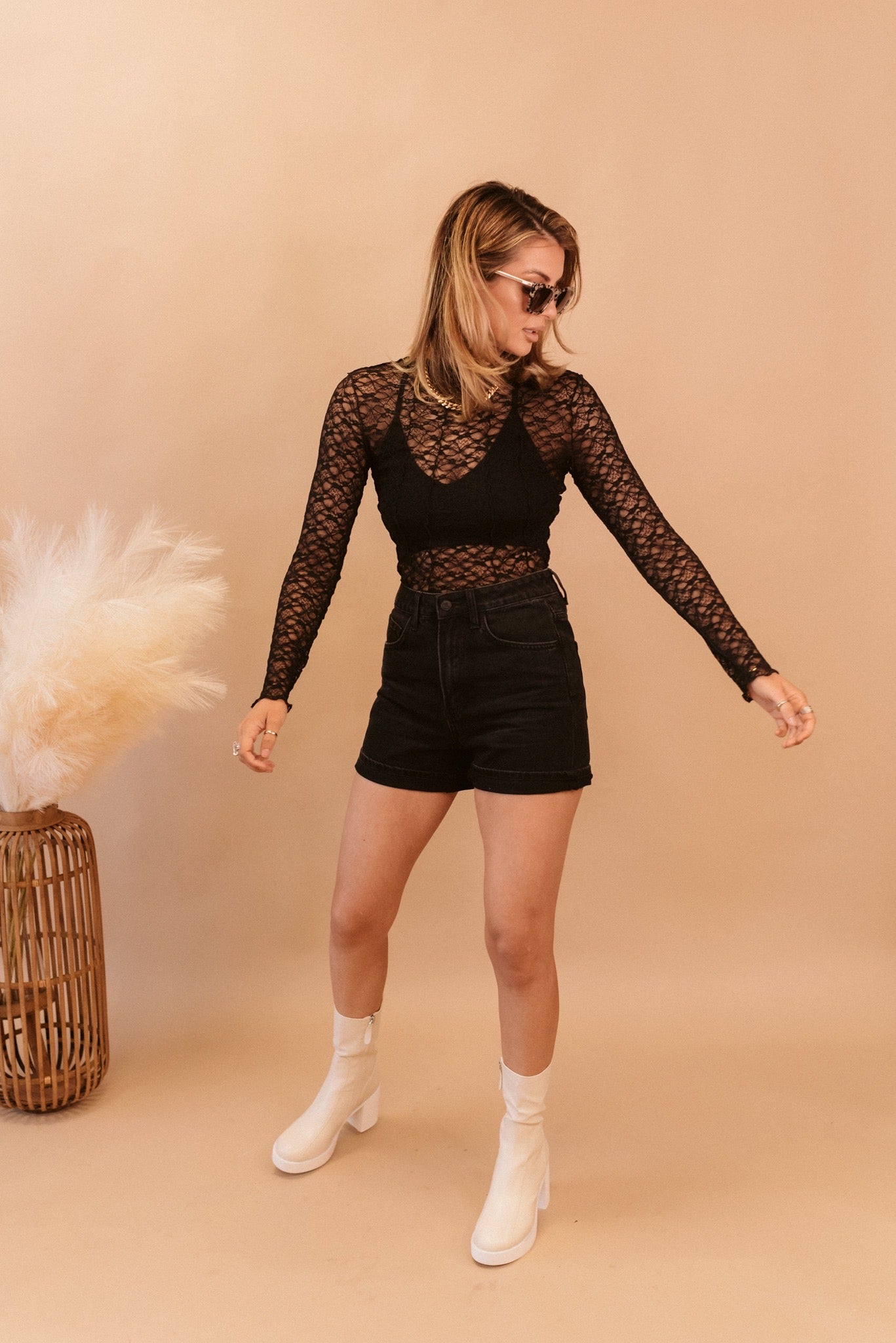 Sheer Lace Top - Multiple Colors
