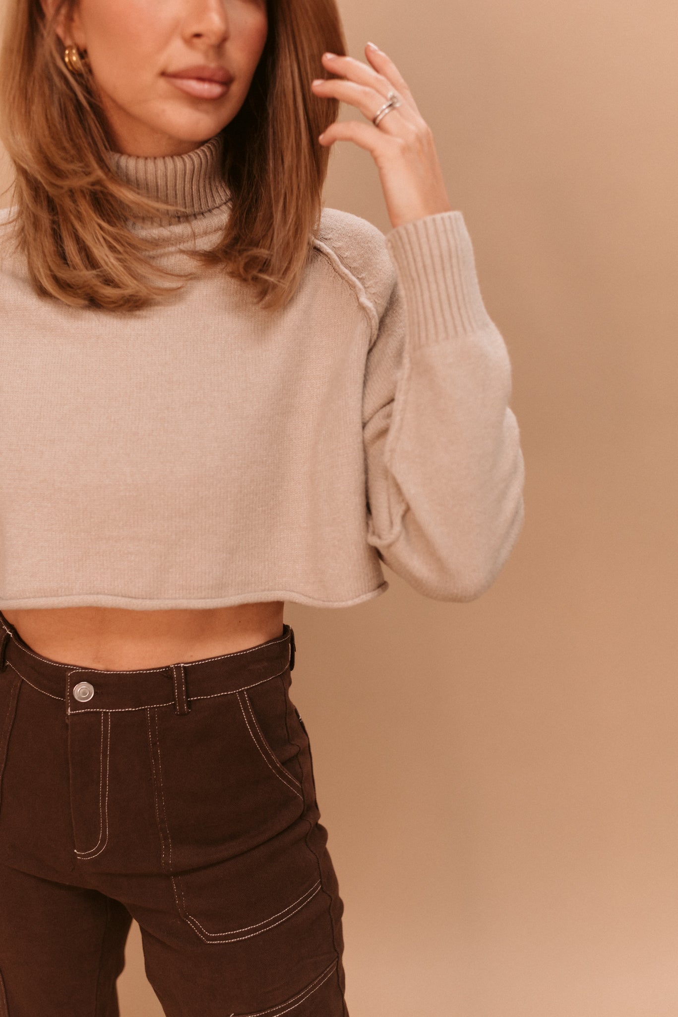 Trendy Turtle Neck Sweater (Multiple Colors)