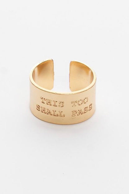 This Too Shall Past Ring