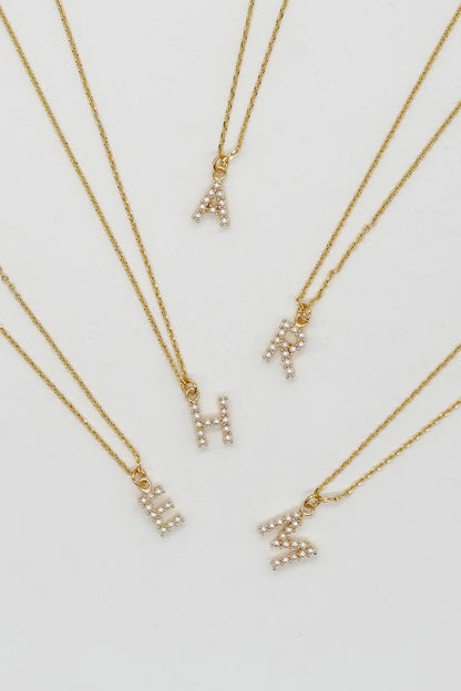 Dainty Love Pearl Initialp