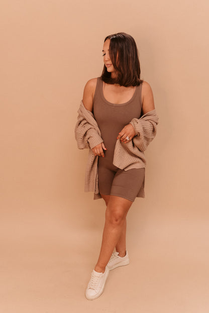 Ribbed Knit Romper (Multiple Colors)