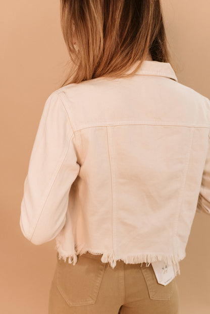 Cream Denim Jacket